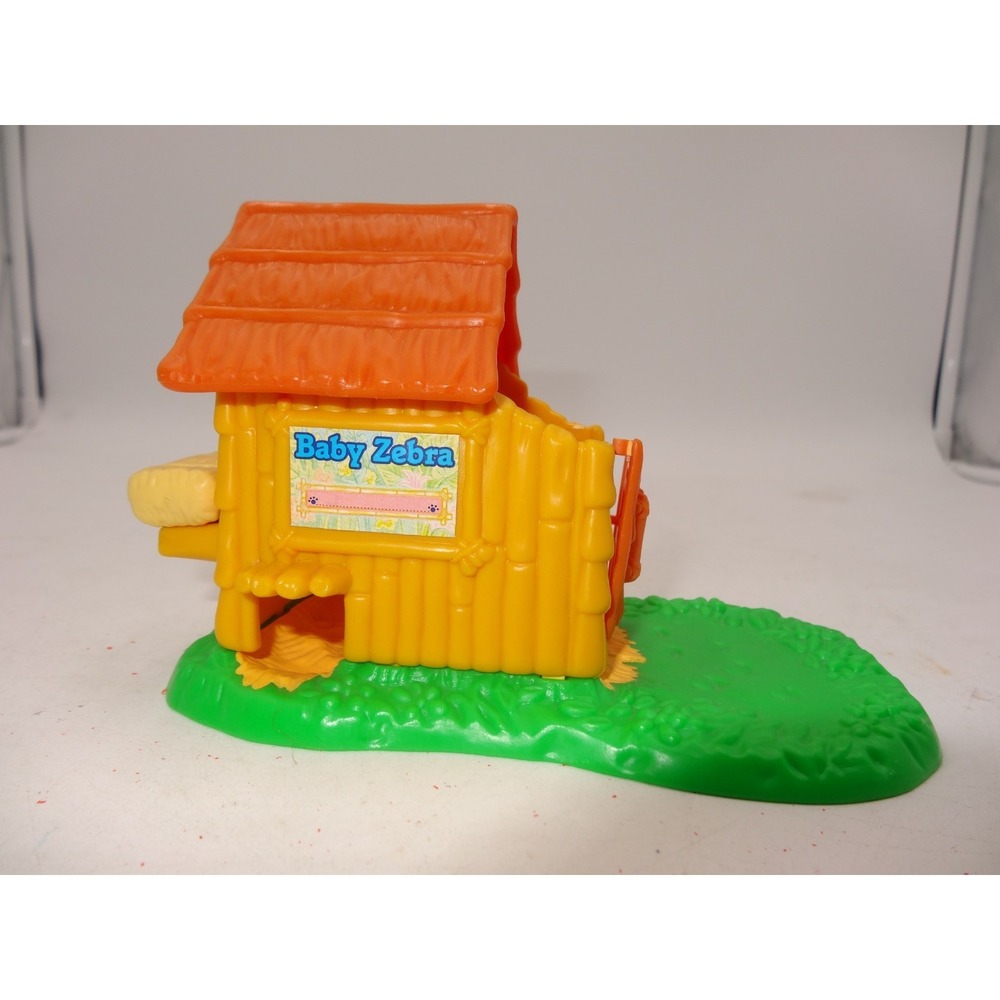 Littlest Pet Shop Zoo Baby Zebra and Mouse House Only LPS 1993 Kenner Tonka Vtg‎
